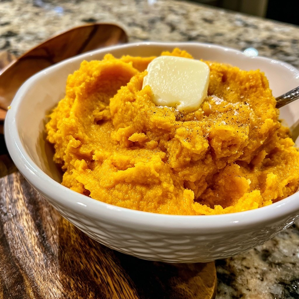 Sweet Potato Mash with Butter