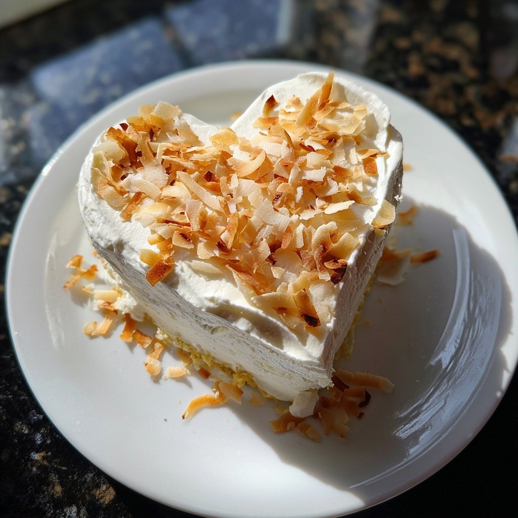 Mini Heart Cake with Coconut Cream