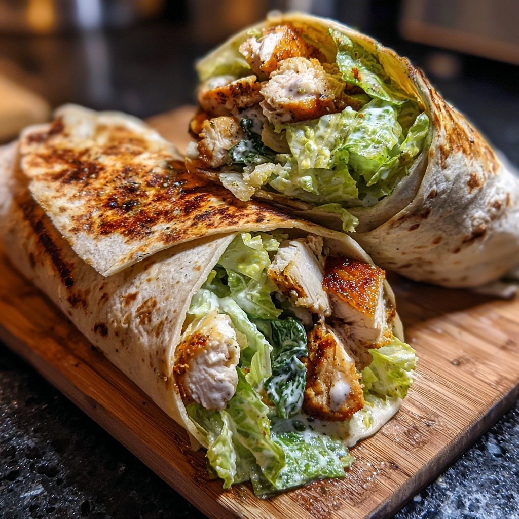 Rotisserie Chicken Caesar Wraps