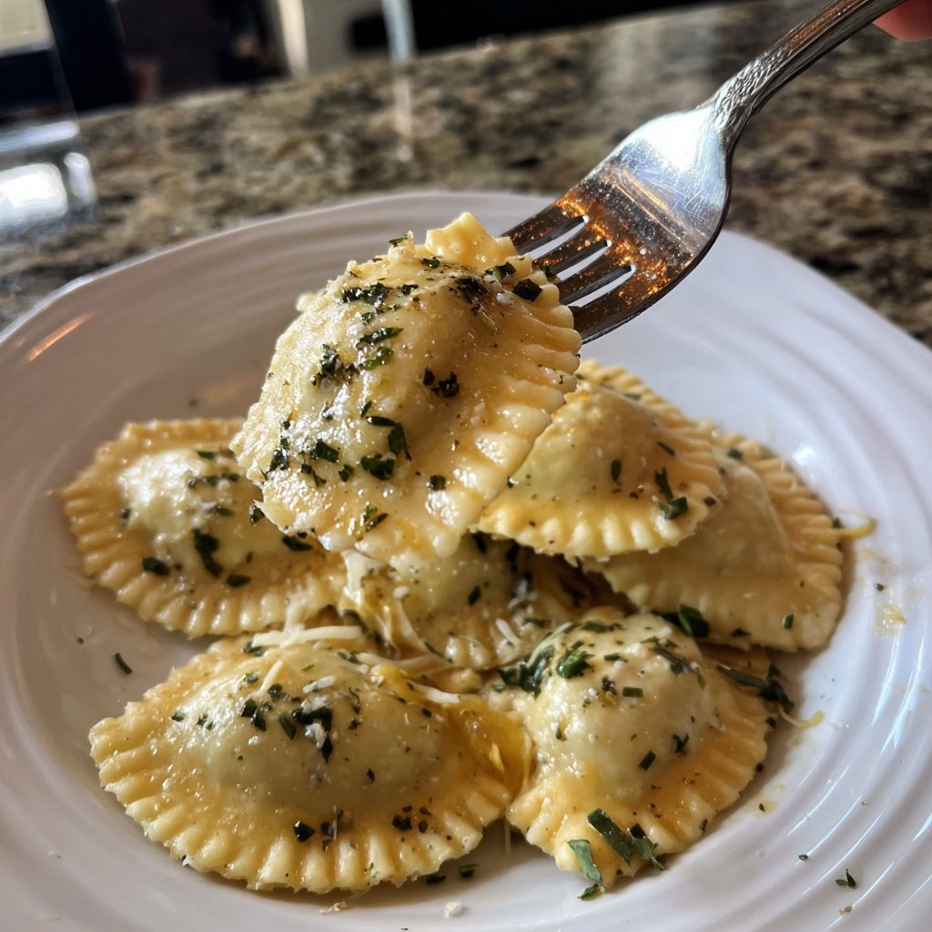 Heart-Shaped Ravioli with Ricotta and Herbs