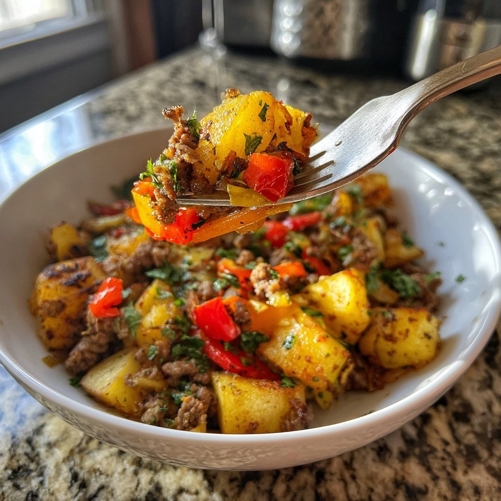 Ground Beef Breakfast Hash