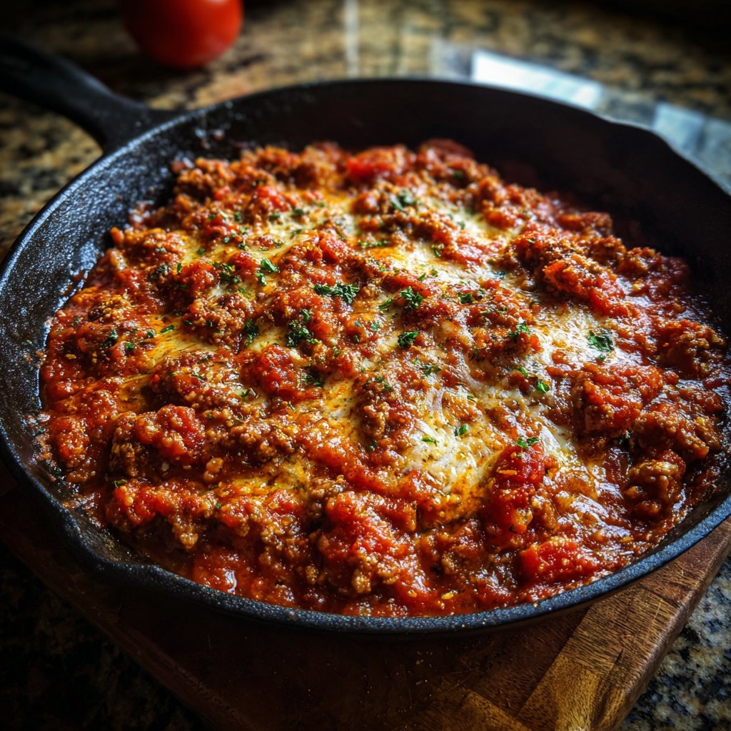 Ground Beef Skillet Italian Style