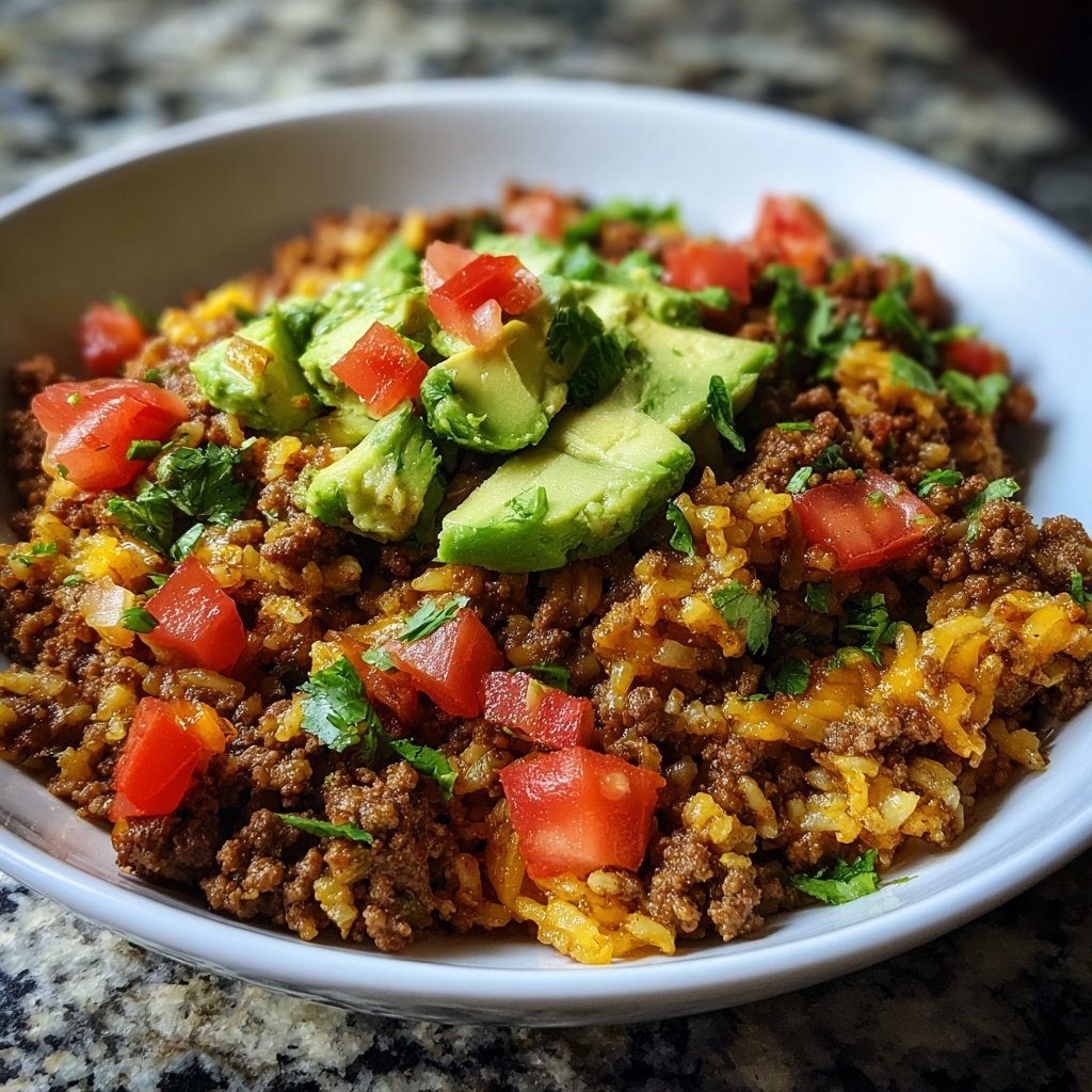 Ground Beef Burrito Bowls