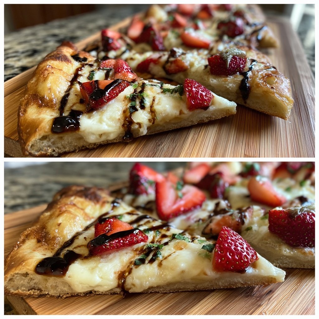 Flatbread with Strawberries and Balsamic