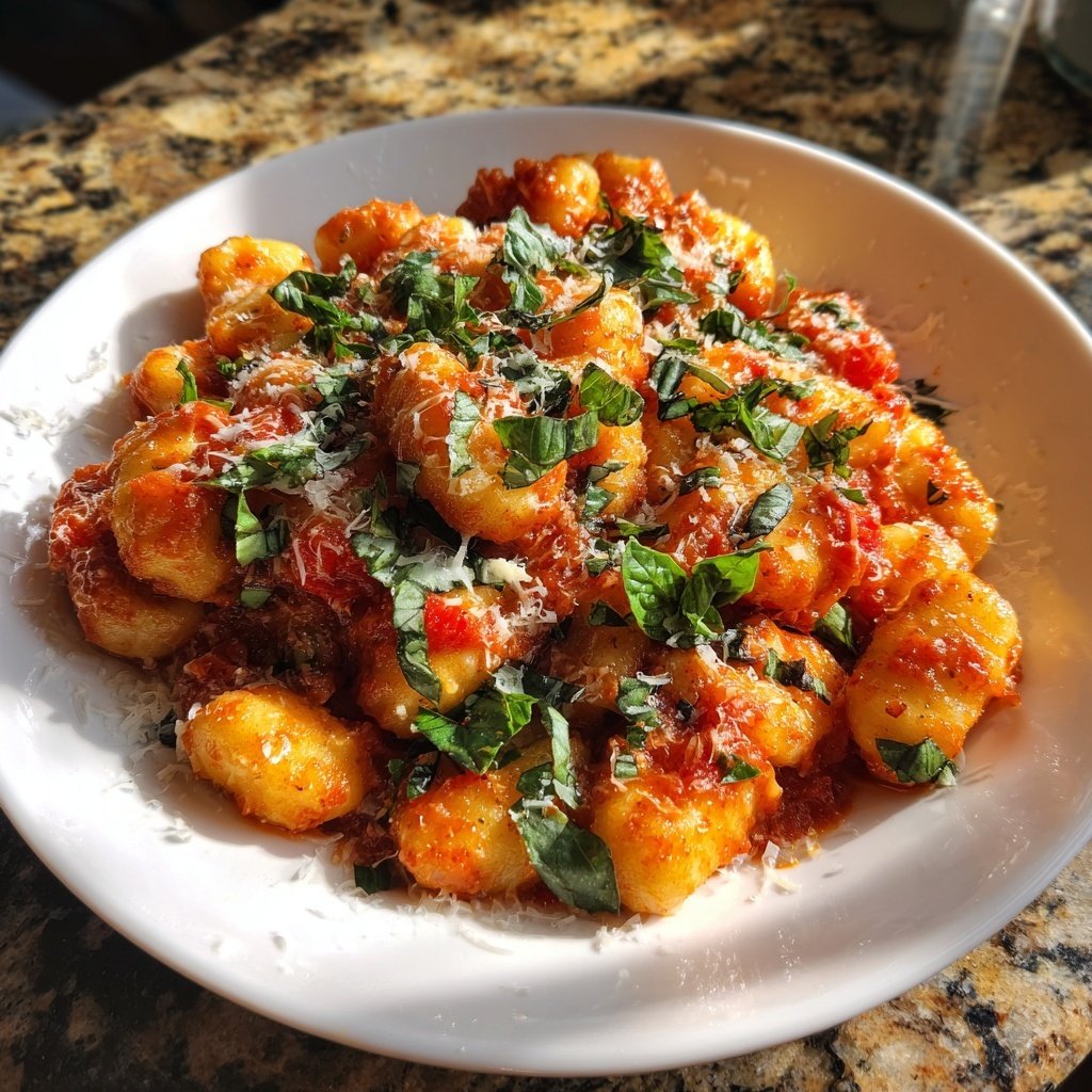 Sunday Tomato Basil Gnocchi