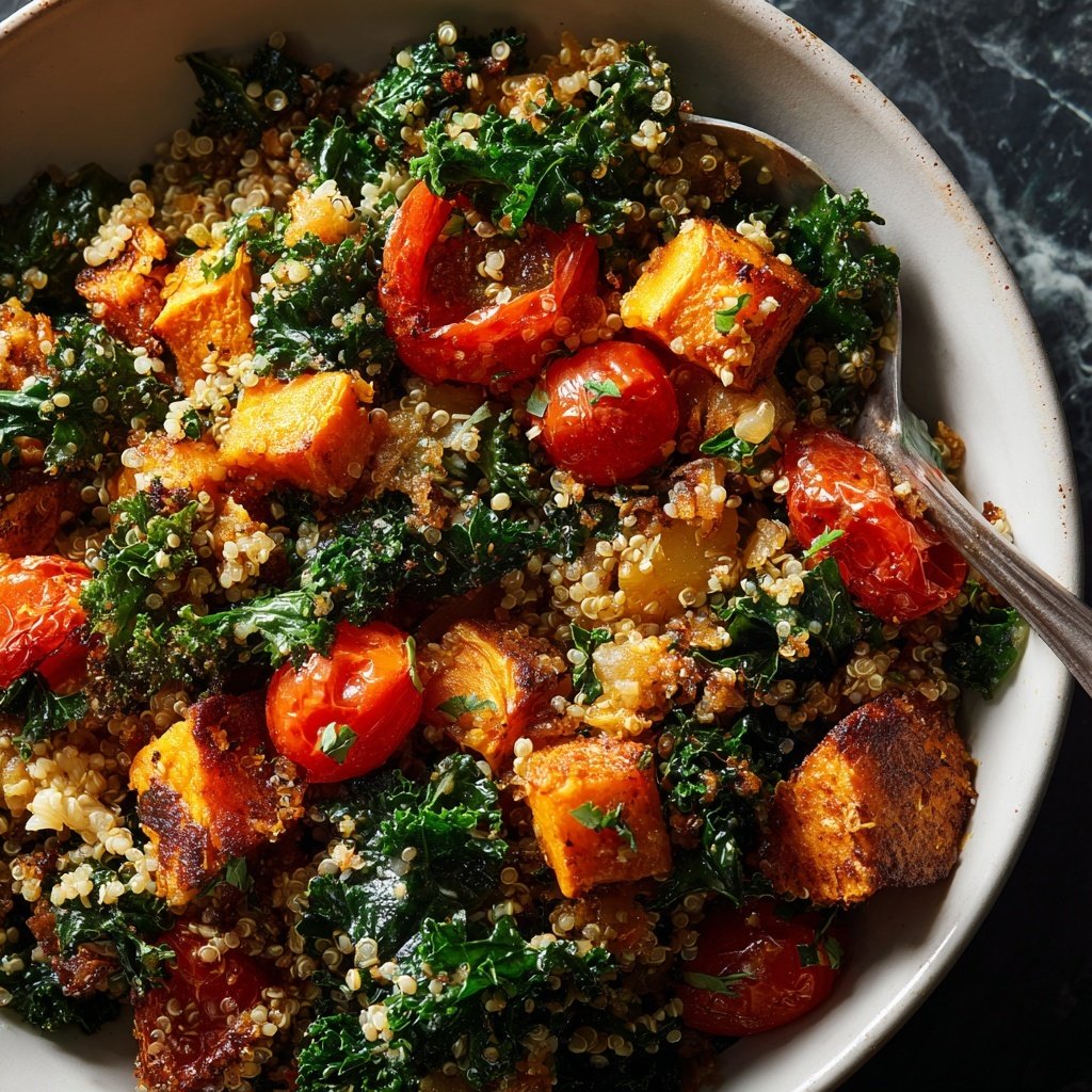 Healthy Roasted Veggie Quinoa Bowl