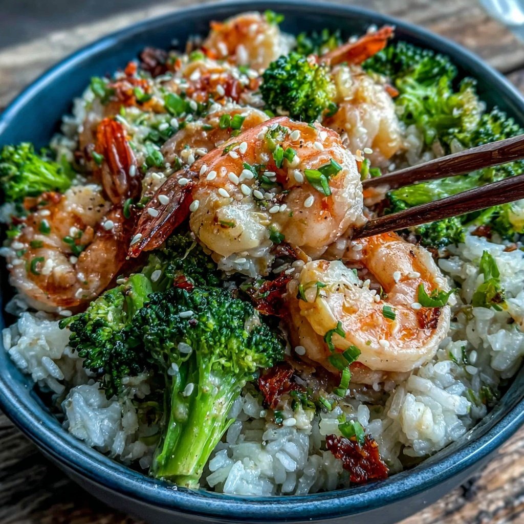Easy Healthy Shrimp And Rice Bowl