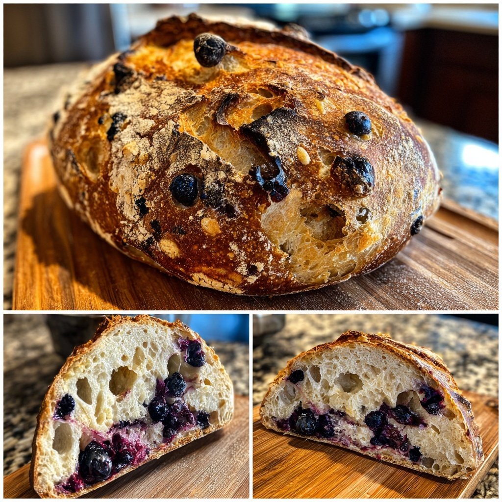 Blueberry Lemon Sourdough Bread