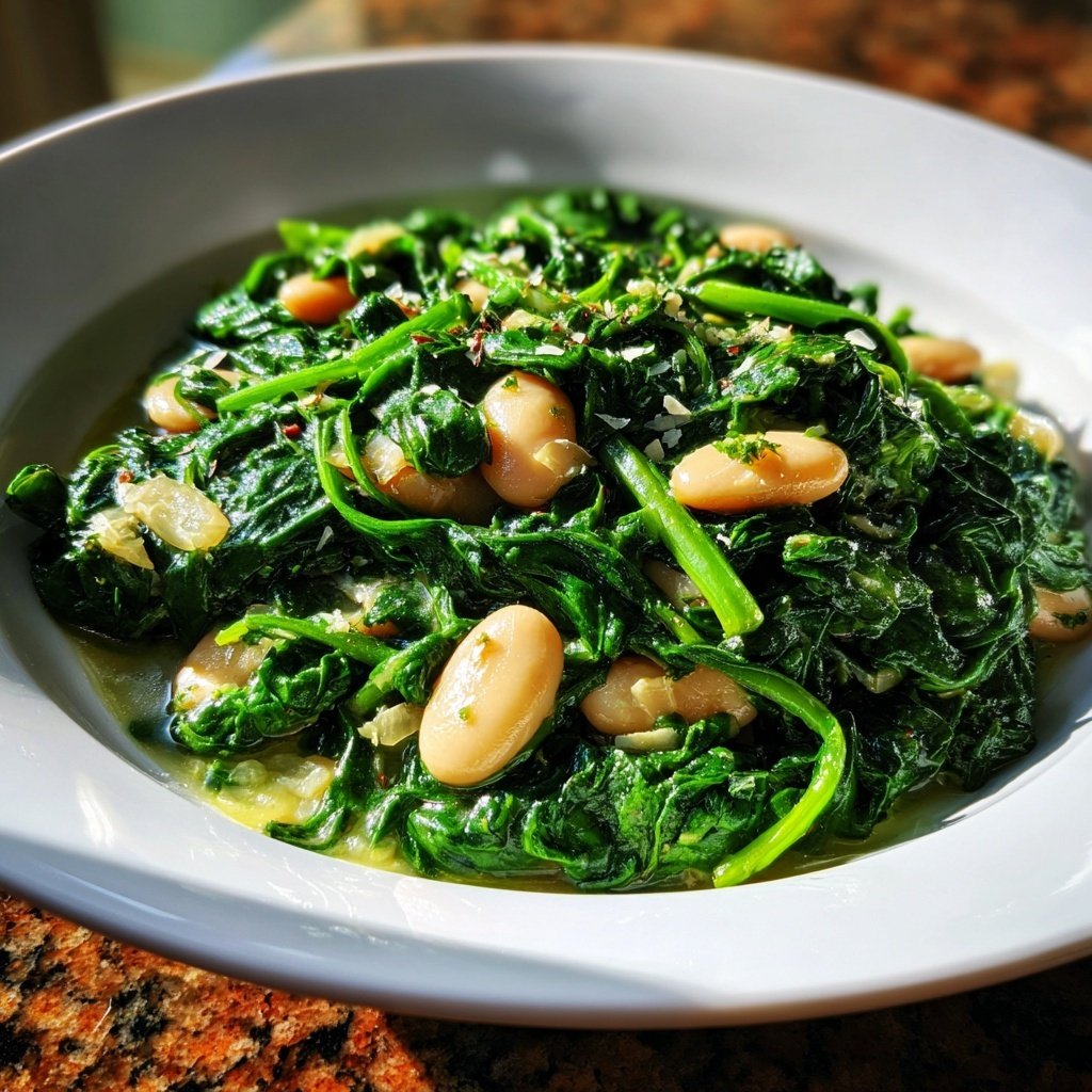 Spinach White Bean Garlic Sauté