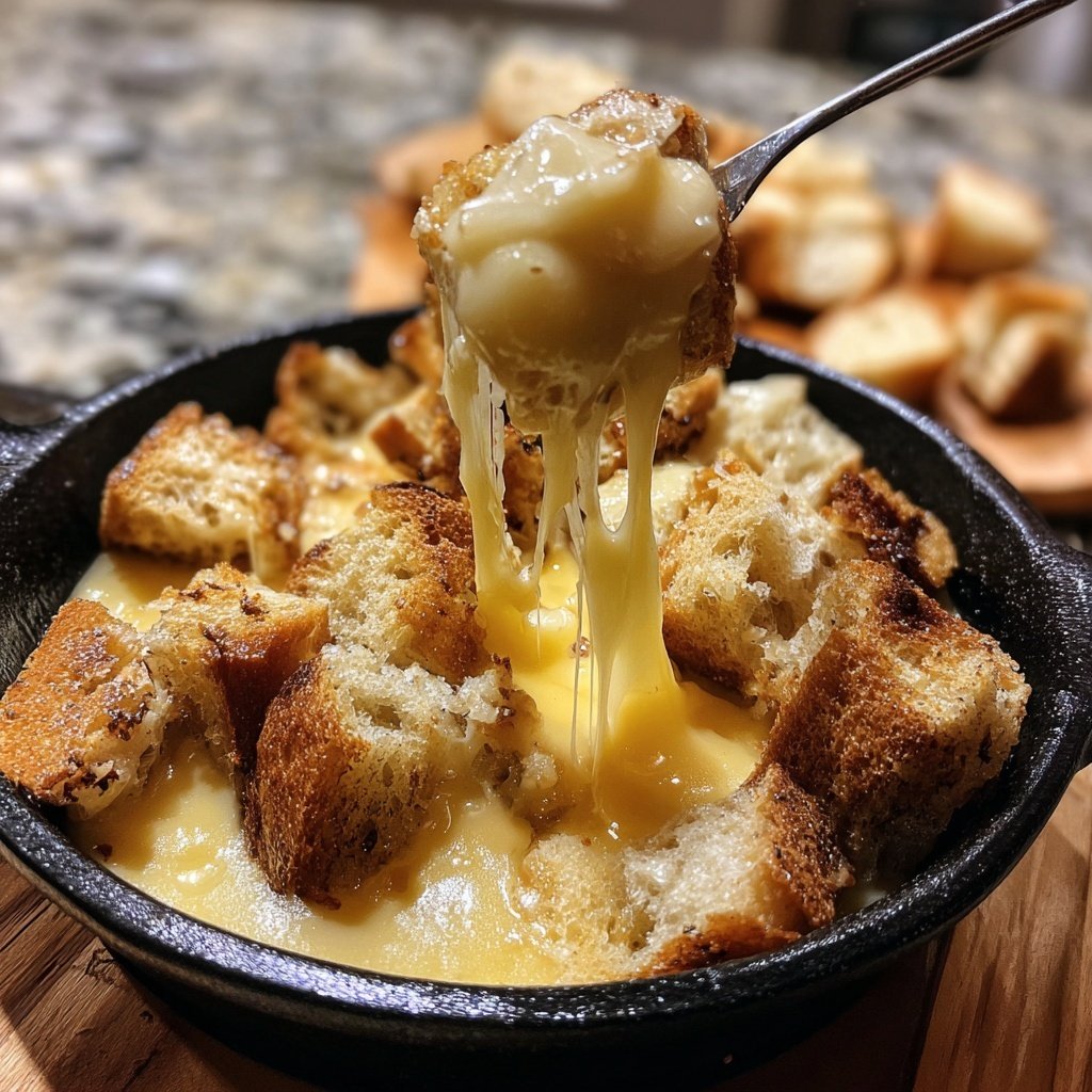 Fondue with Smoked Gouda Blend