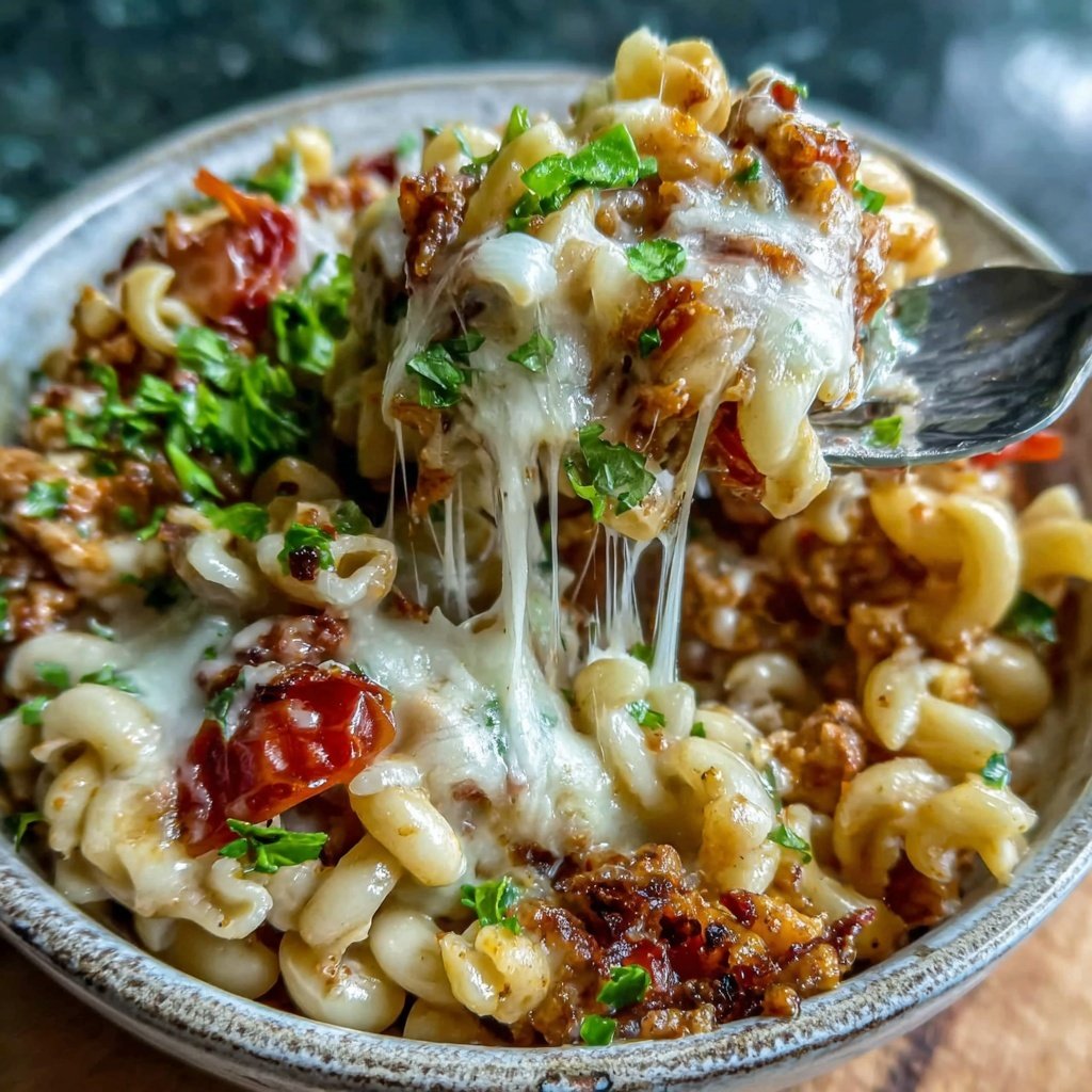 Ground Chicken Taco Pasta