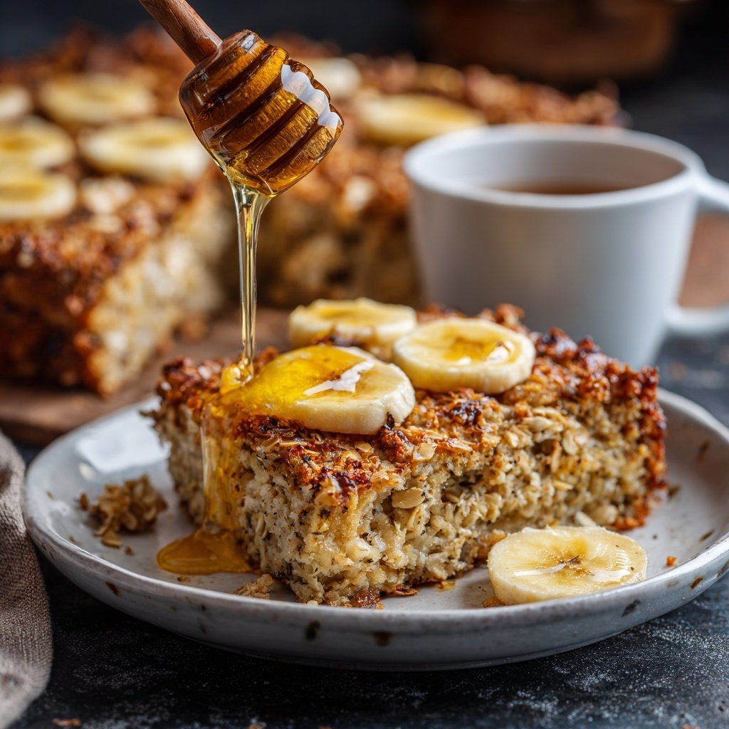 Banana Oat Yogurt Bake
